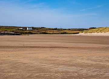 Aberffraw beach looking towards the river