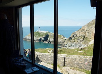 Amazing view of south stack cliffs and lighthouse from Elin's tower