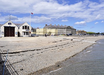 Beaumaris beach and lifeboat station