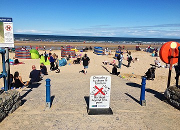 Benllech beach slipway