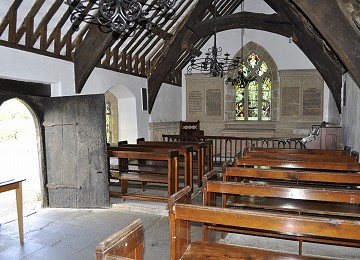 Inside the beautiful church of St. Tysilio in Menai Bridge