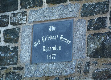 Old lifeboat house plaque