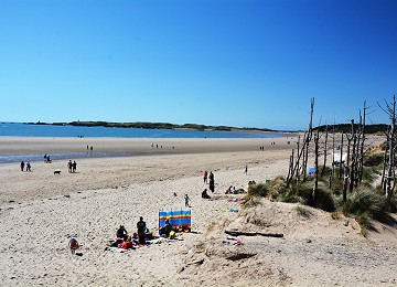 Llanddwyn beach looking towards Llanddwyn Island