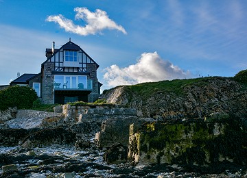 The old lifeboat station and slipway at Penmon near beaumaris