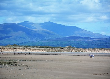 Mount Snowdon from Llanddwyn beach