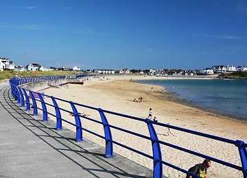 Stunning Trearddur bay beach in early summer