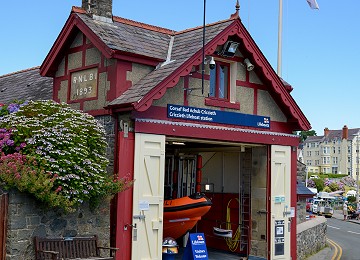 The lifeboat station at Criccieth