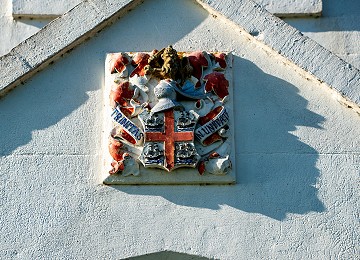 Trinity House coat of arms on Penmon Coastguard houses