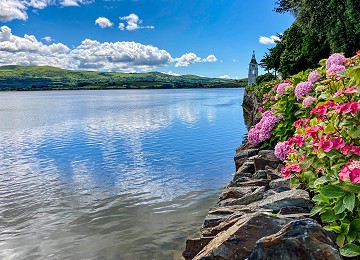Afon Dwyryd from the coastal path at Portmeirion