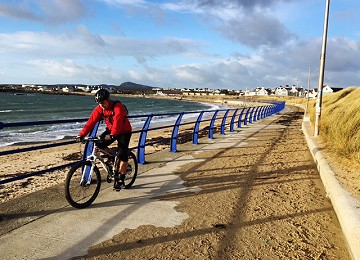 Cycling at Trearddur bay