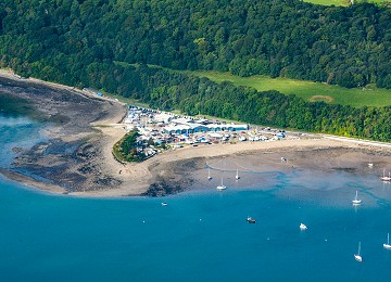 Gallows Point from the air