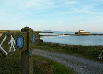 Anglesey sunset at St. Cwyfans church in Aberffraw