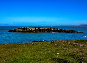 Ynys moelfre on the headland at moelfre on anglesey